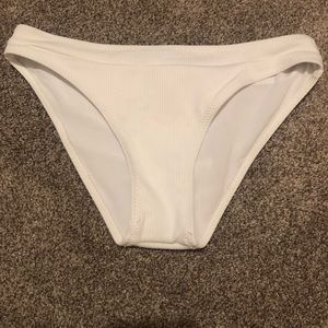 White bikini bottoms